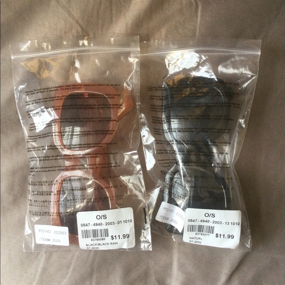 BUNDLE -Oversized Chunky Square Frame Sunglasses - Picture 3 of 3